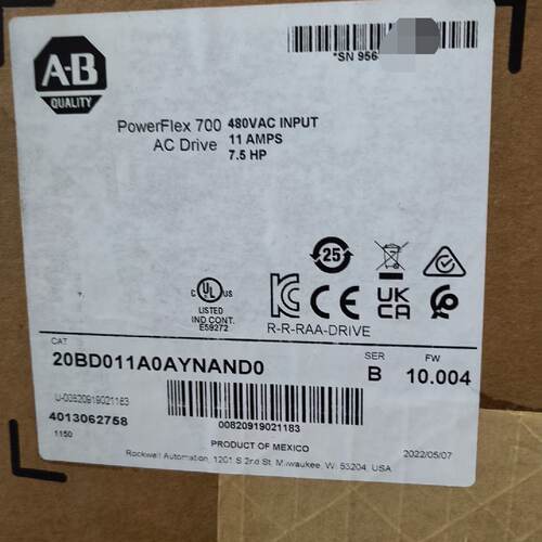 溢价-20BD011A0AYNAND0，480VAC输入，11A，
