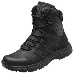 强人3515训练靴户外战术靴男黑色高帮徒步登山鞋马丁靴防泼水战靴