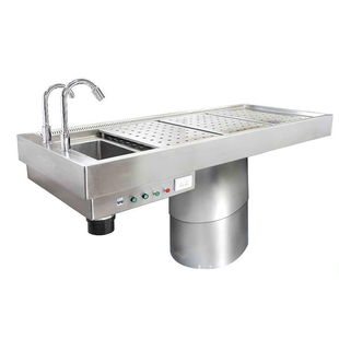 力升不锈钢尸体解剖台 法医解剖实验台 实验室大动物尸体取材台