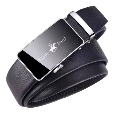 保罗黑色自动扣皮带|千人加购