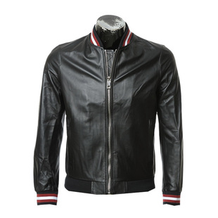 Bally/巴利男士时尚休闲奢华真皮夹克外套皮衣 598702 22524