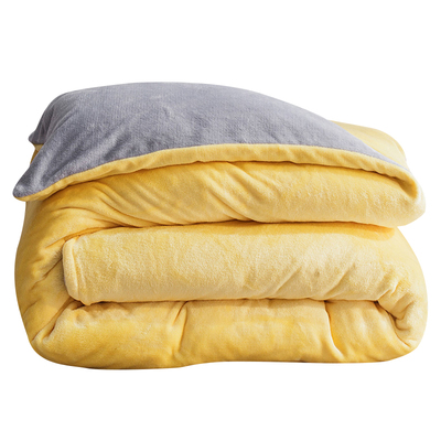 珊瑚绒被套双面绒加绒毛毯被罩