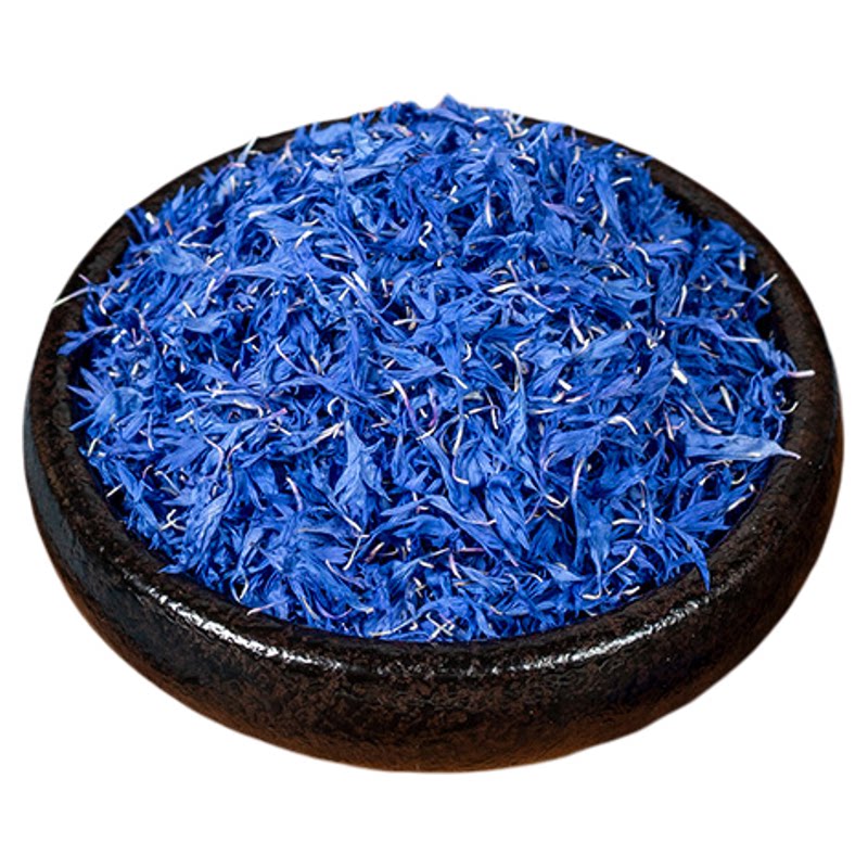蓝色矢车菊花瓣金盏菊玫瑰花茶碎咖啡奶盖蛋糕烘焙装饰用火星花瓣