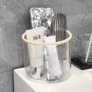 浴室洗漱台放小物件的皮筋发卡收纳盒大容量带发饰盖头绳盒子整理