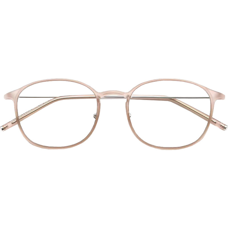 超轻细边透明眼镜框近视眼镜架有度数圆脸胖脸高度数小红书防蓝光