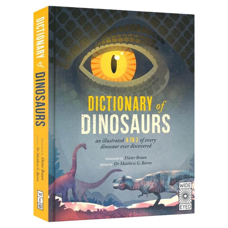 Dictionary Of Dinosaurs 恐龙字典 恐龙百科 恐龙大全 精装全彩插图百科读物 6岁+ 英文课外科普读物 英文原版进口图书