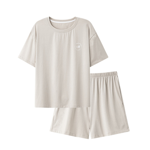 芬腾可安睡衣女款2026新款夏季纯棉女士短袖加大码图标家居服夏天