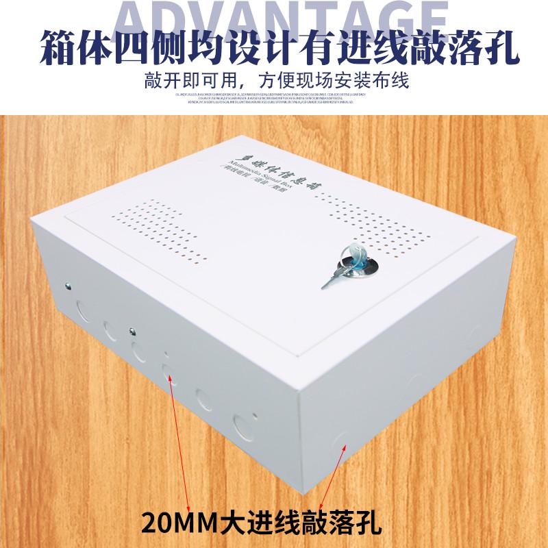 明装家用弱电箱400300光纤入户多媒体信息箱配排插室内网络布线箱