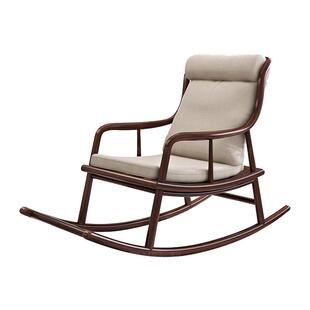 乌金木全实木摇椅大人躺椅新中式实木家用客厅阳台休闲懒人摇摇椅