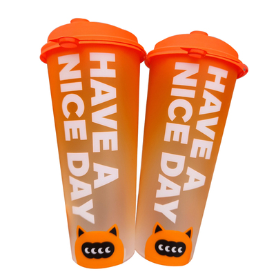 500ml-700ml渐变奶茶杯网红新款