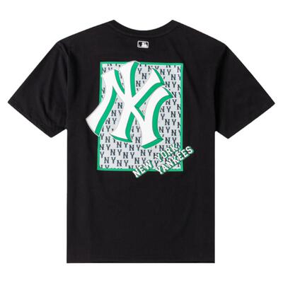 MLB短袖男女童NY复古老花运动T恤