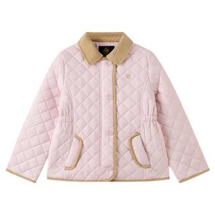 【三防】eland kids衣恋童装女童青少年棉服26冬新品翻领棉衣外套