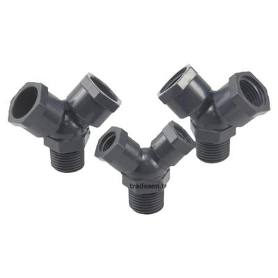 PVC4分外牙三通 Y三通 UPVC塑料Y型三通  取样阀三通接头阀接头