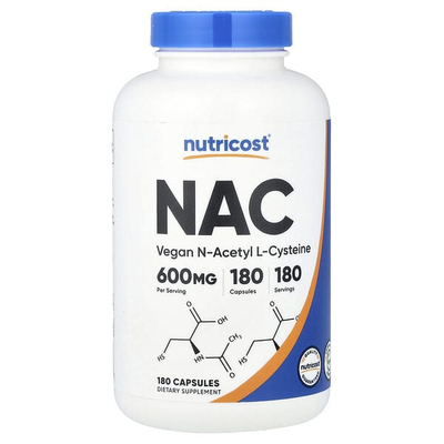 NutricostN-乙酰-L-半胱氨酸NAC抵御氧中和自由基细胞健康