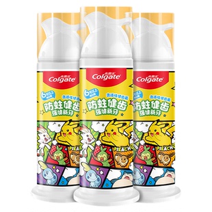 高露洁宝可梦联名儿童牙膏85g分龄健齿防蛀直立式牙膏卡通6岁以上