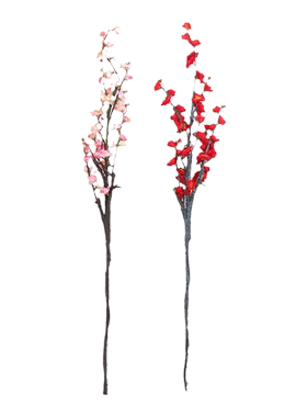 仿真梅花枝假摆件防腊干束客
