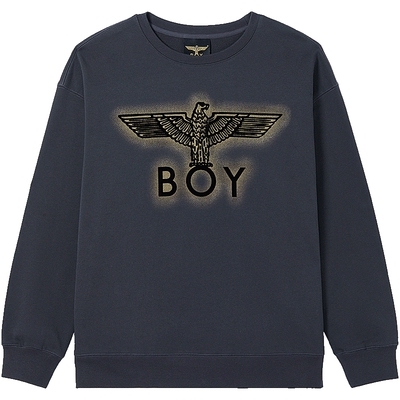 BOYLONDON24烫钻圆领卫衣
