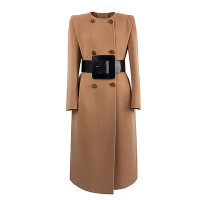 iTidano双面羊绒大衣女款外套