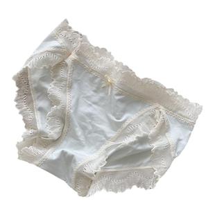 无二工作室 女生蕾丝莫代尔内裤女中低腰舒适纯棉裆2025新款性感