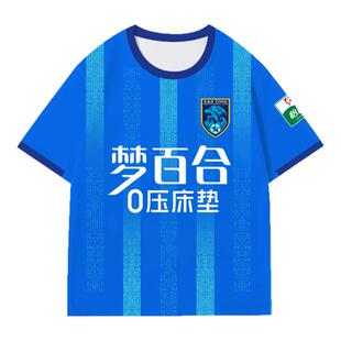 2025赛季南通支云队服足球衣服冰丝速干短袖T恤衫男女球迷服半袖