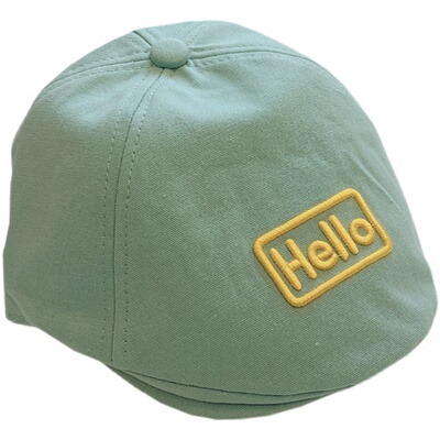 宝宝贝雷帽男童春季透气帽子儿童休闲英伦鸭舌帽潮女童夏天前进帽