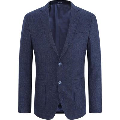 秋季商务休闲羊毛中青年西装外套