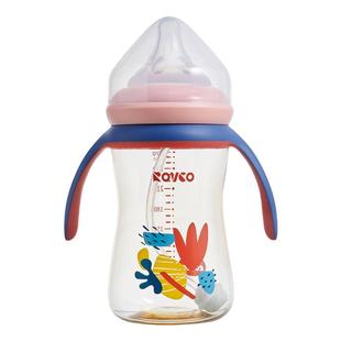 日康N1047多功能一杯三用奶瓶ppsu宽口手柄奶嘴鸭嘴吸水嘴6-12月