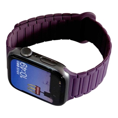 葡萄紫磁吸深紫色适用iwatch表带