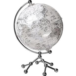 透明地球仪发光摆件轻奢高档客厅酒柜书房桌面生日礼物家居装饰品