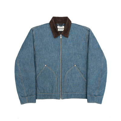 TBR湖水绿冈山LP同源薄棉夹克