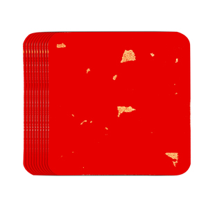 燃灯加厚50个装洒金万年红卡纸宣纸斗方10cm方块福字红纸新年专用手写书法文化墙练字卡片双面迷你喜庆