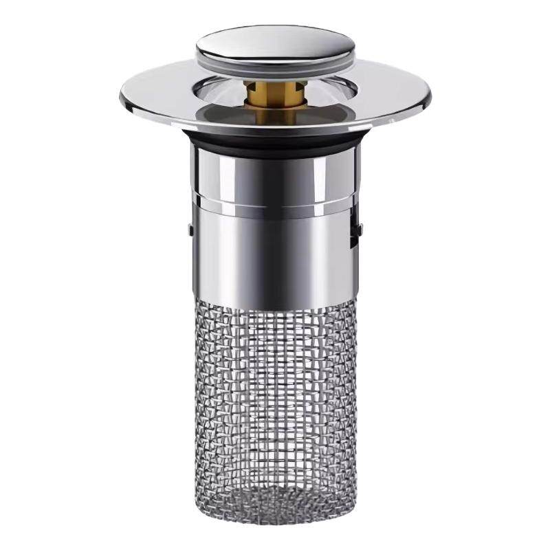 通用按压弹跳防臭下水器