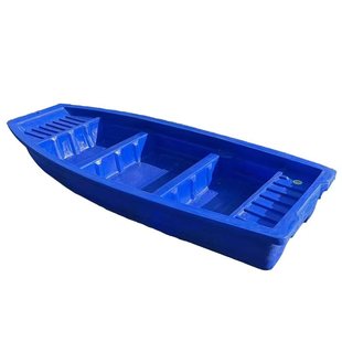 塑料船渔船双层牛津加厚钓鱼打捞船下网观光冲锋舟可装电动汽油机