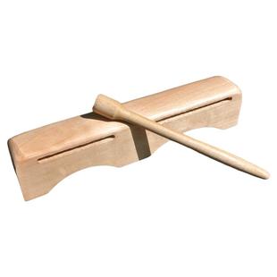 高低音梆子打击乐器戏曲戏剧梆子一体马鞍型双音实木高音梆子通用