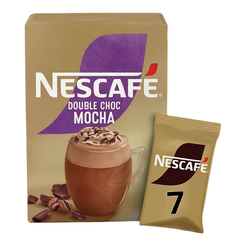雀巢咖啡 香港进口金装Double Choc Mocha办公速溶牛奶咖啡7袋装