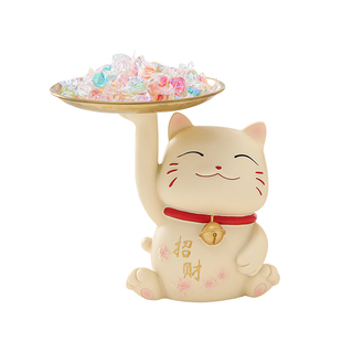 招财猫摆件新店开业大吉礼物收银前台吧台店铺发财猫装饰品送朋友