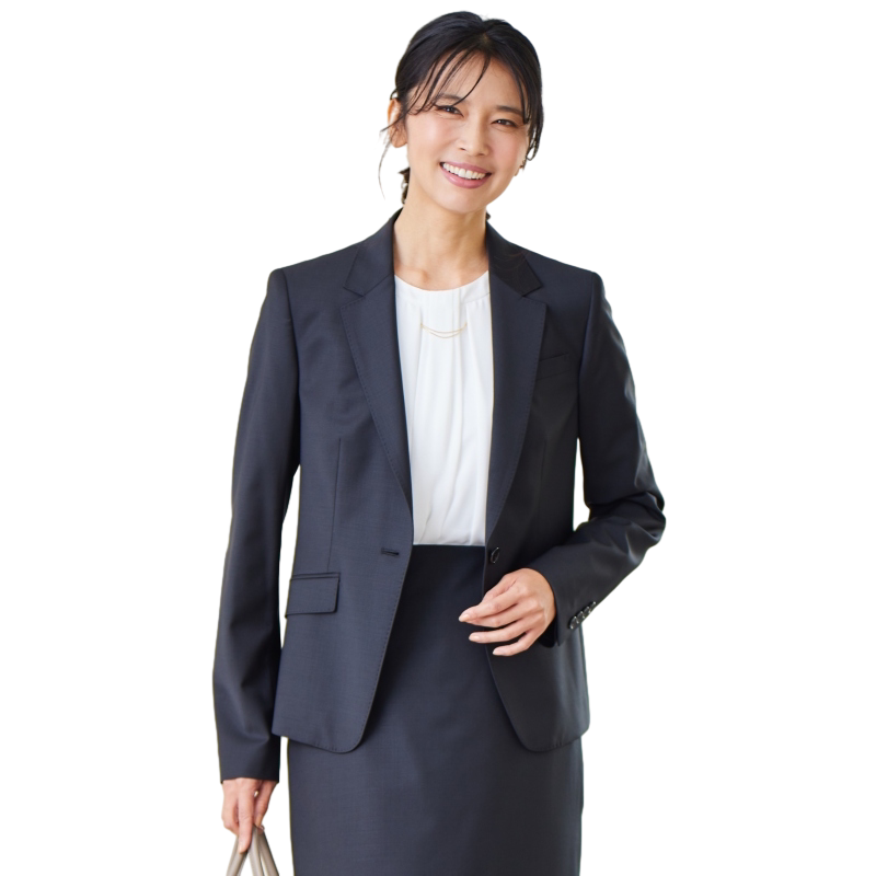 23区 对应套装感修身通勤单纽扣设计西装上衣外套女日本限定