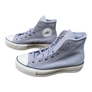 加绒秋冬款正品匡威CONVERSE厚底增高灰色皮款女休闲板鞋A03251C