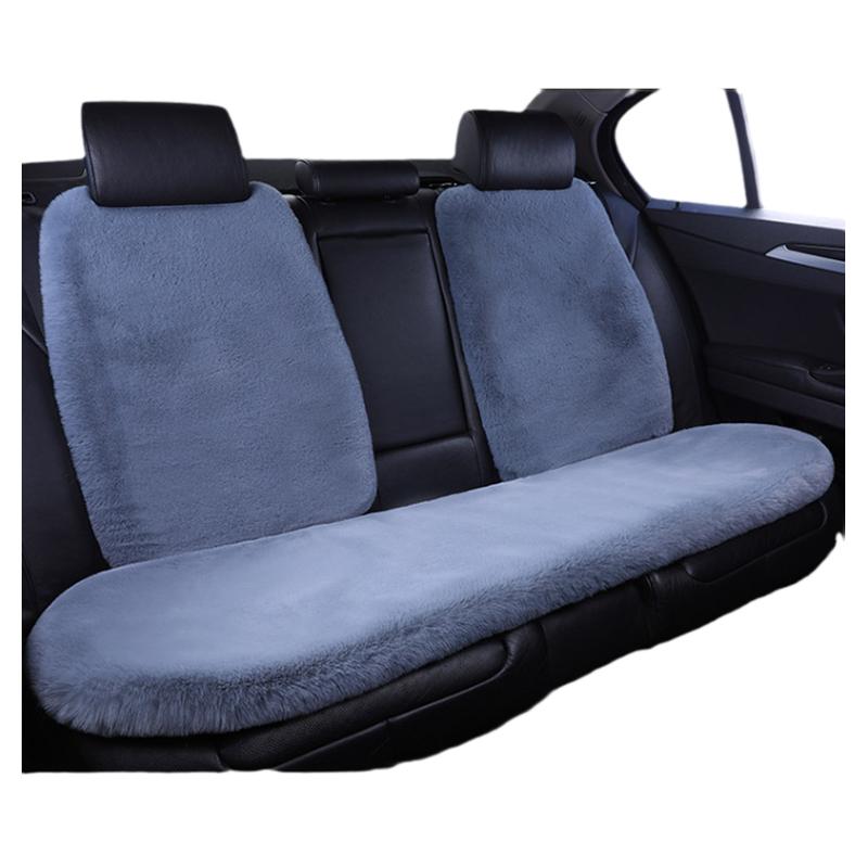 汽车后排坐垫后排网红保暖防滑座单片后座长条加厚冬季毛绒车座垫
