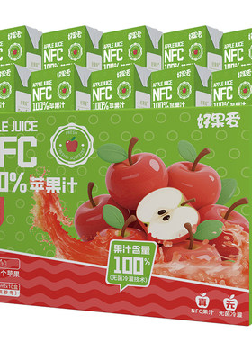 100%NFC苹果汁休闲食品饮料整箱