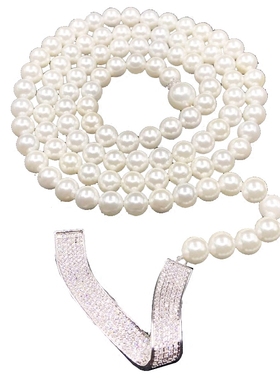 高档圆形925银大气天然淡水珍珠