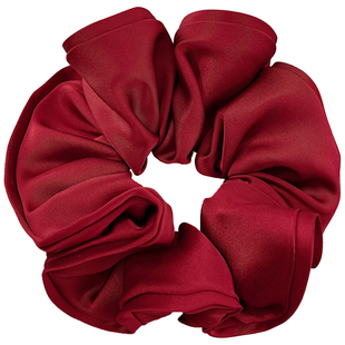 新年红色缎面超大大肠发圈女2025新款扎头发头绳高级感丸子头发绳