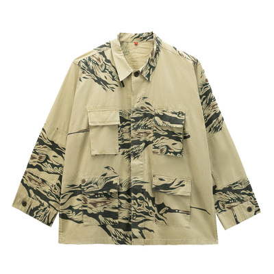 DANIELKATEDANIELKATE男款春秋纯棉迷彩风长袖舒适休闲夹克套装