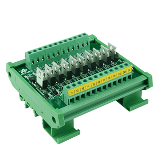 8路PLC信号放大板输出NPN PNP输入通用光耦隔离板晶体管板5V12V24