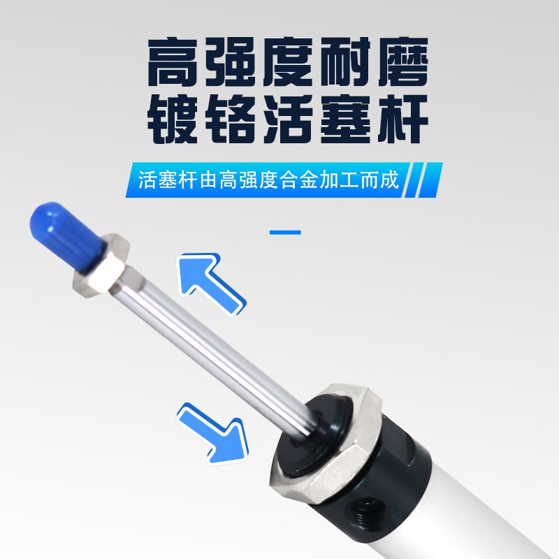 亚德客型MAL铝合金迷你气缸小型气动16 32 40 25*50 75 100125150