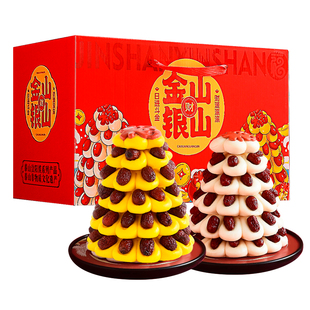 胶东大饽饽春节礼盒枣山馒头枣花枣塔红枣糕馍馍过年年货上供贡品