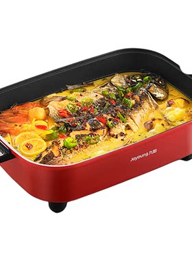 火锅烤肉一体烤鱼煎炒料理电火锅