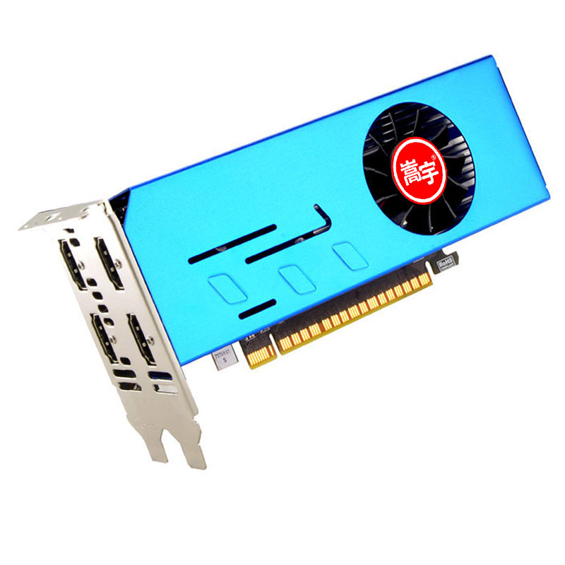四屏显卡GTX750TI 4G炒股投影拼接屏分屏多口输出锁屏4HDMI多屏