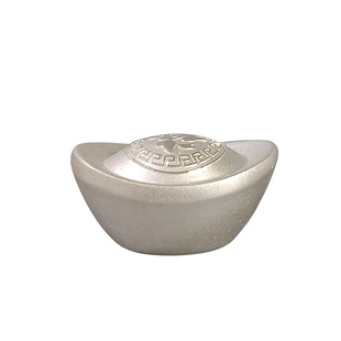 纯银时代 银元宝纳福进宝足银999银锭实心收藏保值可爱精致随手礼