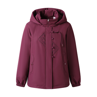 妈妈羽绒服冬季短款老人女洋气2025新款冬装60岁70中老年加厚外套